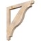 Ekena Millwork Funston Arts & Crafts Smooth Bracket, Douglas Fir, 3 1/2"W x 40"D x 40"H BKT04X40X40FST03SDF - alternate 1